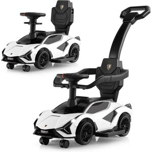 Costway 3 in 1 Kids Ride on Push Car Licensed Lamborghini Push Along Car With Handle Costway 3 in 1 Kids Ride on Push Car Licensed Lamborghini Push Along Car With Handle