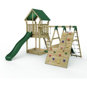 (Swing, Climb & Slide Wychwood) Rebo Modular Wooden Climbing Frame Adventure Pla (Swing, Climb & Slide Wychwood) Rebo Modular Wooden Climbing Frame Adventure Pla