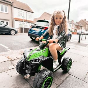 HOMCOM 12V Electric Quad Bike for Kids, Ride-On Car ATV, Green HOMCOM 12V Electric Quad Bike for Kids, Ride-On Car ATV, Green