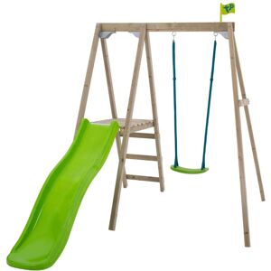 TP TOYS TP Forest Multiplay Single Wooden Swing & Slide Set - FSC certified TP TOYS TP Forest Multiplay Single Wooden Swing & Slide Set - FSC certified