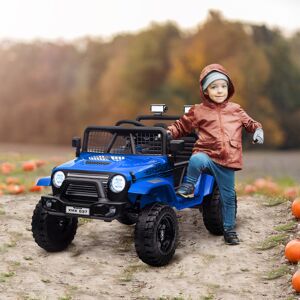 AIYAPLAY Kids Ride On Car, 12V Electric Truck w/ Suspension, Blue AIYAPLAY Kids Ride On Car, 12V Electric Truck w/ Suspension, Blue