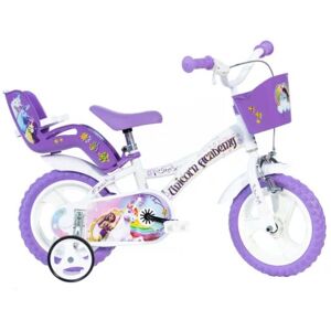 Dino Bikes Dino Unicorn Academy 12in Kids Bike - White/Purple Dino Bikes Dino Unicorn Academy 12in Kids Bike - White/Purple