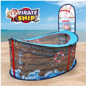 SRJ STAR (1pc) Durable Polyester Pirate Ship Kids Play Tent - 1-Pack Outdoor Beach Tent w SRJ STAR (1pc) Durable Polyester Pirate Ship Kids Play Tent - 1-Pack Outdoor Beach Tent w