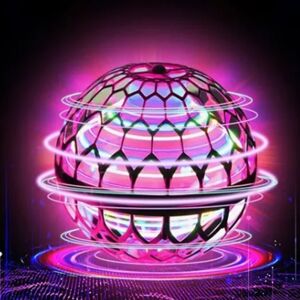 Unbranded Colorful Flying Ball Toy with 200mAh USB Charging, Purple & Pink Unbranded Colorful Flying Ball Toy with 200mAh USB Charging, Purple & Pink