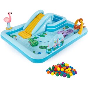 Intex 96 x 78 x 28 Ft Inflatable Jungle Adventure Play Center Spray Kiddie Pool Intex 96 x 78 x 28 Ft Inflatable Jungle Adventure Play Center Spray Kiddie Pool