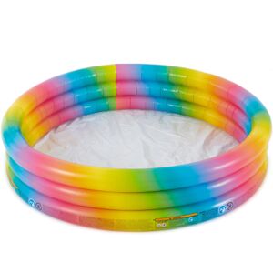 Intex 58449EP Rainbow Ombre 3 Ring Circular Inflatable Outdoor Swimming Pool wit Intex 58449EP Rainbow Ombre 3 Ring Circular Inflatable Outdoor Swimming Pool wit