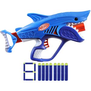 NERF Junior Wild Sharkfire Easy Play Dart Blaster 8 Nerf Elite Darts Nerf Bla NERF Junior Wild Sharkfire Easy Play Dart Blaster 8 Nerf Elite Darts Nerf Bla