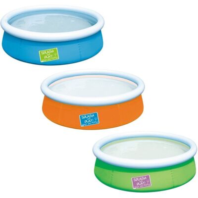 Bestway Kids Pool - 1.52m Inflatable with Repair Patch - Assorted Colors Bestway Kids Pool - 1.52m Inflatable with Repair Patch - Assorted Colors