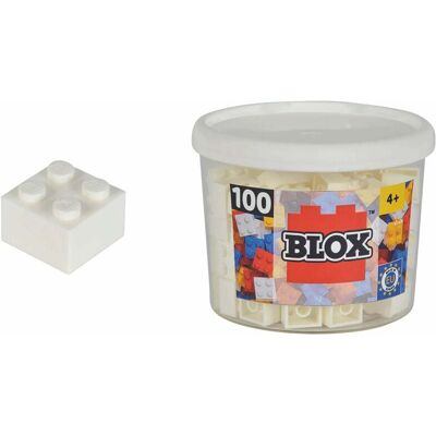 Simba Toys 104114113 - White Building Blocks Set - 100 Pieces Simba Toys 104114113 - White Building Blocks Set - 100 Pieces