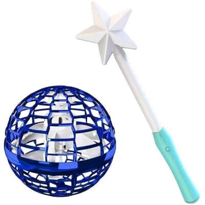 AVM (Blue) Flynovo Flying Ball Space Orb Magic Mini Drone Ufo Boomerang Toy With Mag AVM (Blue) Flynovo Flying Ball Space Orb Magic Mini Drone Ufo Boomerang Toy With Mag