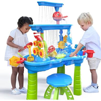 TEMI - Toddler Water Table - 3-Tier - Water Table TEMI - Toddler Water Table - 3-Tier - Water Table