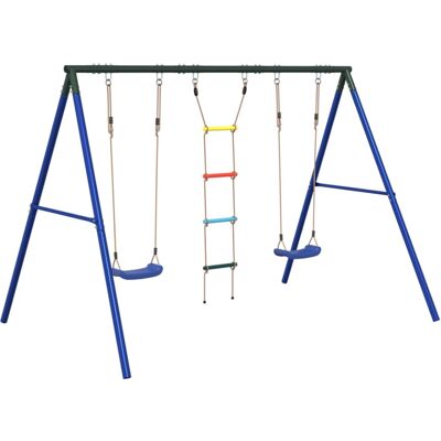 vidaXL Swing Set with Seats & Ladder - Outdoor Playground vidaXL Swing Set with Seats & Ladder - Outdoor Playground