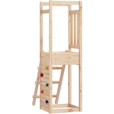 vidaXL Play Tower Climbing Frame with Ladder and Rockwall - Play Tower vidaXL Play Tower Climbing Frame with Ladder and Rockwall - Play Tower