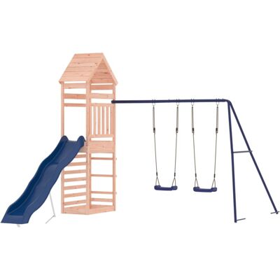 vidaXL Solid Douglas Wood Outdoor Playset - Playhouse & Tower vidaXL Solid Douglas Wood Outdoor Playset - Playhouse & Tower
