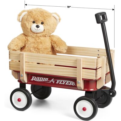 Radio Flyer My 1st Steel & Wood Toy Wagon with Teddy Bear 19 Long Toy Wagon for Radio Flyer My 1st Steel & Wood Toy Wagon with Teddy Bear 19 Long Toy Wagon for