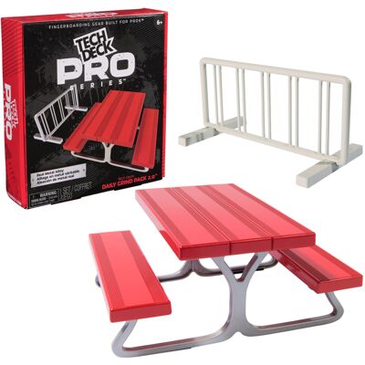 Spin Master Tech Deck, Pro Series Daily Grind Pack 2.0 with Picnic Table and Bike Rack; Kids Spin Master Tech Deck, Pro Series Daily Grind Pack 2.0 with Picnic Table and Bike Rack; Kids