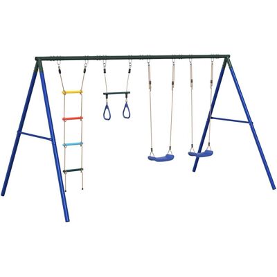 vidaXL Multi-Play Swing Set - Outdoor Playground for Kids vidaXL Multi-Play Swing Set - Outdoor Playground for Kids