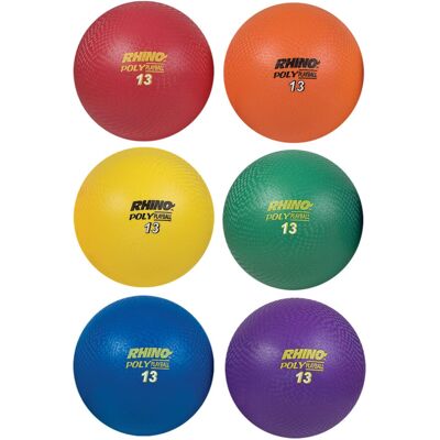 Champion Sports Rhino Poly Playground Ball Set (Multi, 13-Inch Diameter) Champion Sports Rhino Poly Playground Ball Set (Multi, 13-Inch Diameter)