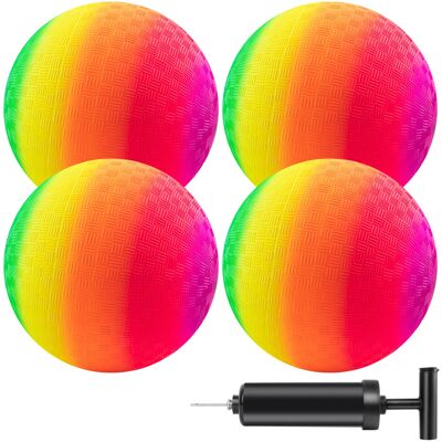 Unbranded Playground Balls Kickballs 8.5 Inch Rainbow Set for Kids Adults Indoor Outdoor G Unbranded Playground Balls Kickballs 8.5 Inch Rainbow Set for Kids Adults Indoor Outdoor G