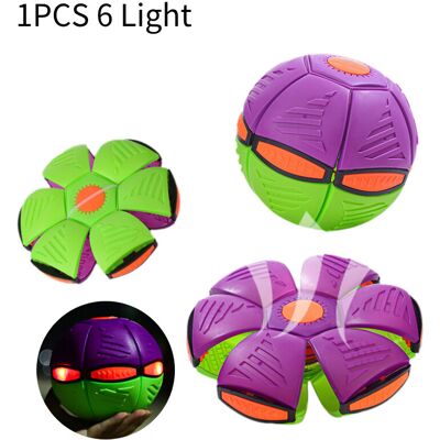 Unbranded (6 Light) Saucer Flying Ball Deformation Frisbee Bouncing Music Lights Kid Outdo Unbranded (6 Light) Saucer Flying Ball Deformation Frisbee Bouncing Music Lights Kid Outdo