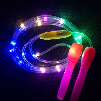 Unbranded LED Light Up Jump Rope For Kids, Colorful Skipping Rope With 20 LED Lights, Ligh Unbranded LED Light Up Jump Rope For Kids, Colorful Skipping Rope With 20 LED Lights, Ligh