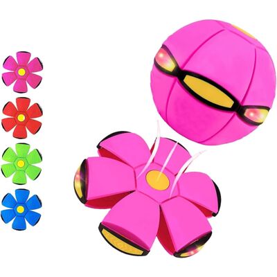 Gogerstar (Rose Red) Children's Bouncing Ball - Magic & Flying Saucer, Dual Form Freely Sw Gogerstar (Rose Red) Children's Bouncing Ball - Magic & Flying Saucer, Dual Form Freely Sw