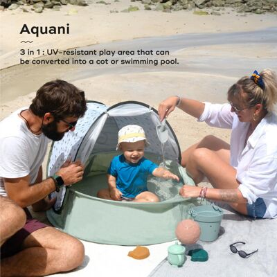 Babymoov Aquani Pop Up Baby Beach Tent Paddling Pool AntiUV Sun Prot Babymoov Aquani Pop Up Baby Beach Tent Paddling Pool AntiUV Sun Prot