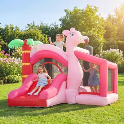 AIYAPLAY Kids Inflatable Bounce House with Blower for Indoor Outdoor, Pink AIYAPLAY Kids Inflatable Bounce House with Blower for Indoor Outdoor, Pink