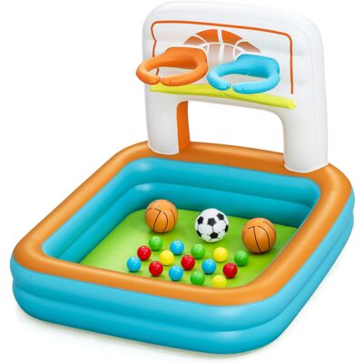 Bestway: Kick 'N Swish - 3-in-1 Multi-Use Ball Pit, 47x 42x33, Inflatable Sports Bestway: Kick 'N Swish - 3-in-1 Multi-Use Ball Pit, 47x 42x33, Inflatable Sports
