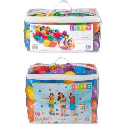 Intex Plastic Multi-Colored Balls for Bounce Houses (100 Large & 100 Small) Intex Plastic Multi-Colored Balls for Bounce Houses (100 Large & 100 Small)