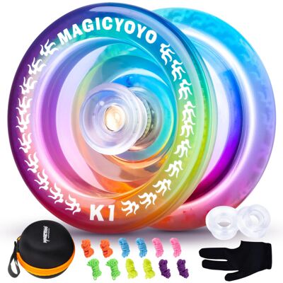 YOSTAR Kids Yoyo K1, Classic Responsive Rainbow Yo Yo for Kids and Beginner YOSTAR Kids Yoyo K1, Classic Responsive Rainbow Yo Yo for Kids and Beginner