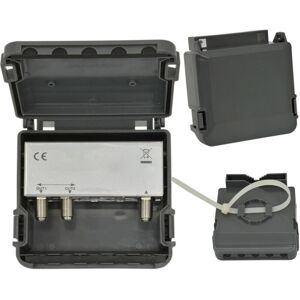 Loops 2 Port Way Masthead Splitter Booster 4G LTE F Connector Aerial Signal Amplifier Loops 2 Port Way Masthead Splitter Booster 4G LTE F Connector Aerial Signal Amplifier