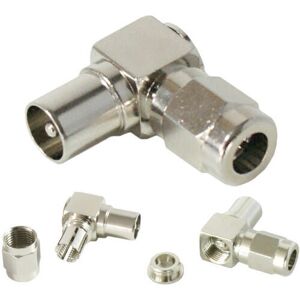 Loops Right Angled TV Aerial Male Connector 90 Degree RF Coaxial Plug Adapter Loops Right Angled TV Aerial Male Connector 90 Degree RF Coaxial Plug Adapter