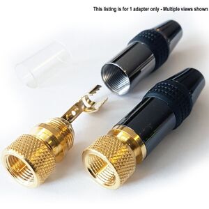 Loops PRO F Type Male Solder Connector RF Coaxial Coax TV Satellite Aerial Screw Plug Loops PRO F Type Male Solder Connector RF Coaxial Coax TV Satellite Aerial Screw Plug