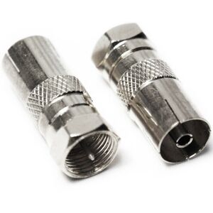 Loops F Connector Male Plug to TV Aerial Socket Female Adapter RF Coaxial Converter Loops F Connector Male Plug to TV Aerial Socket Female Adapter RF Coaxial Converter