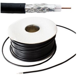Loops 50m Outdoor Coaxial RG6 Cable Wire Reel Drum TV Aerial Satellite Freeview CCS Loops 50m Outdoor Coaxial RG6 Cable Wire Reel Drum TV Aerial Satellite Freeview CCS