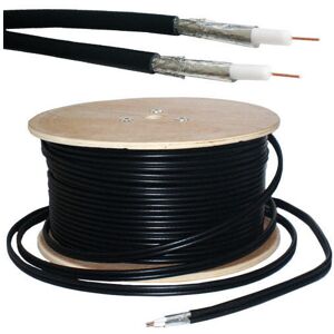 Loops 50M RG6 Twin Coaxial Shotgun Cable Aerial Satellite Dish LNB Sky+/HD Freesat Loops 50M RG6 Twin Coaxial Shotgun Cable Aerial Satellite Dish LNB Sky+/HD Freesat