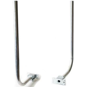 Loops 2 ft Aerial Pole & Bracket L Shaped Fascia Loft Mast TV DAB Wall Mounting Kit Loops 2 ft Aerial Pole & Bracket L Shaped Fascia Loft Mast TV DAB Wall Mounting Kit