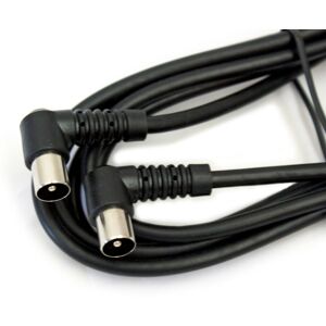 Loops 4m TV Aerial Coaxial Cable Right Angle Coax Male to Plug Lead 90 Degree TV Loops 4m TV Aerial Coaxial Cable Right Angle Coax Male to Plug Lead 90 Degree TV