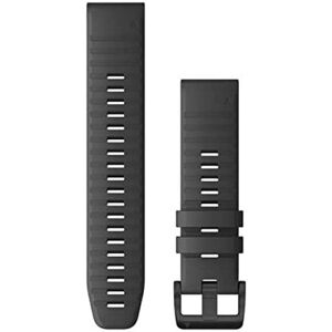 Garmin Quickfit 22 Watch Band Slate Gray Silicone with Black Hardware (010-1286 Garmin Quickfit 22 Watch Band Slate Gray Silicone with Black Hardware (010-1286