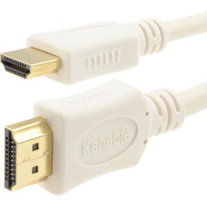 kenable HDMI 1.4 High Speed Cable for 3D TV with Ethernet & ARC White 1.5m kenable HDMI 1.4 High Speed Cable for 3D TV with Ethernet & ARC White 1.5m