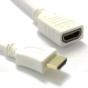 kenable White HDMI 1.4 High Speed 3D TV Extension Lead Male Female Cable 0.25m kenable White HDMI 1.4 High Speed 3D TV Extension Lead Male Female Cable 0.25m