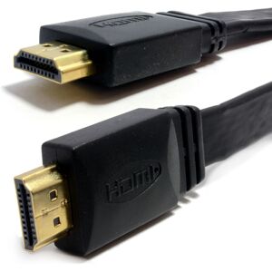 kenable FLAT HDMI High Speed Cable for LED LCD TV Low Profile Lead Gold 0.75m kenable FLAT HDMI High Speed Cable for LED LCD TV Low Profile Lead Gold 0.75m