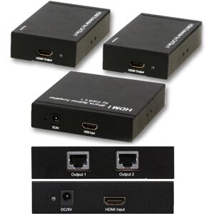 Loops 2 Port Way HDMI over Single CAT5e CAT6 Splitter Full HD 3D Multi Room TV Balun Loops 2 Port Way HDMI over Single CAT5e CAT6 Splitter Full HD 3D Multi Room TV Balun