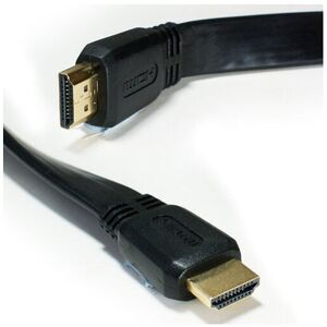 Loops 2m High Speed Ultra HD Male Slim Flat HDMI Cable 4K 3D Rated with Ethernet TV Loops 2m High Speed Ultra HD Male Slim Flat HDMI Cable 4K 3D Rated with Ethernet TV