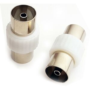 Loops TV Aerial Female to Socket Coupler Adapter Cable Coax Extension Gender Joiner Loops TV Aerial Female to Socket Coupler Adapter Cable Coax Extension Gender Joiner