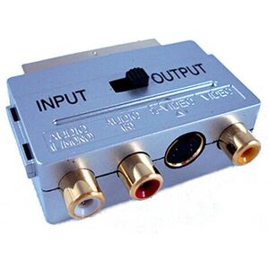 Loops 3 RCA to SCART TV DVD Converter Adapter Male & Female S video PHONO Composite Loops 3 RCA to SCART TV DVD Converter Adapter Male & Female S video PHONO Composite