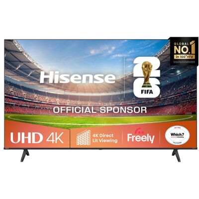 Hisense 55" Smart 4K Ultra HD LED TV A6QTUK HDR Dolby Vision Freeview Play WiFi Hisense 55" Smart 4K Ultra HD LED TV A6QTUK HDR Dolby Vision Freeview Play WiFi
