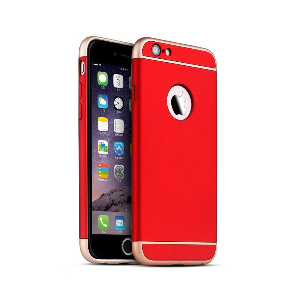 Unbranded (Red, For Apple iPhone SE 2020) Luxury Ultra-thin Shockproof Armor Back Case Cov