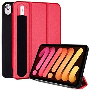 TECHGEAR - iPad Mini 6 - Red - Slim - Smart Case TECHGEAR - iPad Mini 6 - Red - Slim - Smart Case
